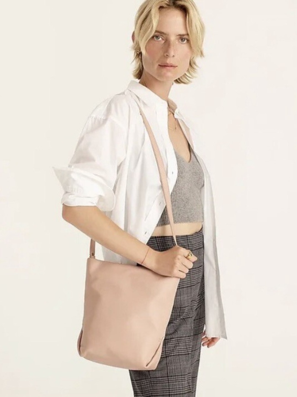J. Crew Oslo Bucket Crossbody Purse in Warm Clay